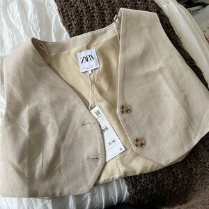 Zara cropped sweater vest